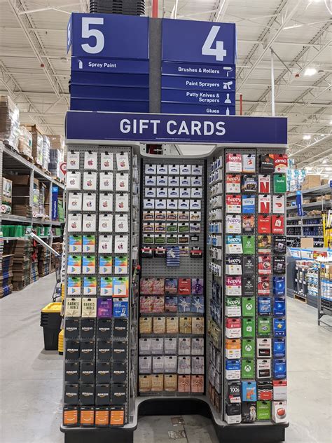 Gift Cards at Lowe’s.